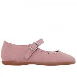 CHUCHES ZAPATO MERCEDES SERRAJE NIÑAS 9030/S EMPOLVADO NUDE CHU048