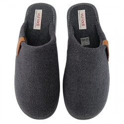 VUL-LADI ZAPATILLAS DE CASA CHINELA TOALLA RIZO HOMBRE 1557-052 MARENGO VLAD011