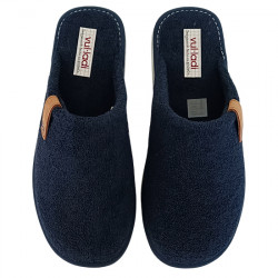 VUL-LADI ZAPATILLAS DE CASA CHINELA TOALLA RIZO HOMBRE 1557-052 MARINO VLAD012