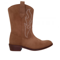 ELI PAPANATAS BOTAS CAMPERAS SERRAJE NIÑAS 82003AL CUERO ELI016
