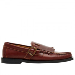 POMPEII VEGA LEATHER T-BAR MOCASÍN FLECOS CASUAL PIEL MUJER M-01-065-12-4012 REDISH POMP012