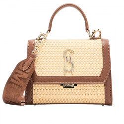 STEVE MADDEN BLATTUCA BOLSO BANDOLERA EFECTO PIEL Y RAFIA MUJER SM13000782-04004-NAT NATURAL STMA085