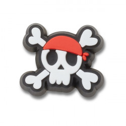 CROCS CHARM "TINY PIRATE SKULL" JIBBITZ™ 10013282 BLANCO CROC101