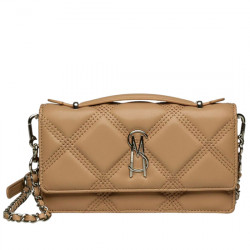 STEVE MADDEN BJEFFA BOLSO BANDOLERA EFECTO PIEL ACOLCHADA CADENA MUJER SM13001604-02002-TAN TAN STMA087