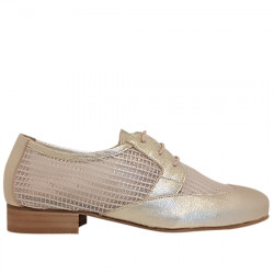 SALONISSIMOS ZAPATO BLUCHER MALLA MUJER TATY DESERT/BEIGE SLNI017