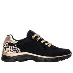 XTI SNEAKER TEXTIL CORDONES BRILLOS CASUAL PARA MUJER 144361 NEGRO XTI068