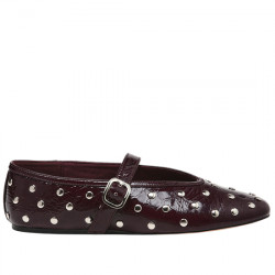 STEVE MADDEN ARCHER BAILARINAS CHAROL CON TACHAS PARA MUJER 11004769-03001-CL4 CHERRY STMA089