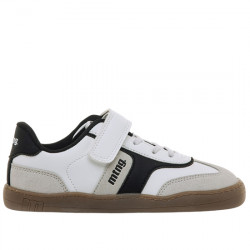 MUSTANG FREE SNEAKERS EFECTO PIEL VELCRO NIÑOS RESPETUOSO-BAREFOOT 48942-C58628 WHITE / BLACK MUST139