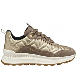 GEOX D SPHERICA ACTIF X2 SNEAKER NYLON ACOLCHADO CASUAL MUJER D46WPD 0FU22 C6172 LT TAUPE/GOLD GEOX228