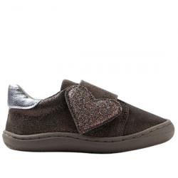 GIOSEPPO KIDS BEMIDJI SNEAKERS SERRAJE GLITTER VELCRO CORAZÓN PARA NIÑA RESPETUOSO-BAREFOOT 76221 DK GREY GIO421