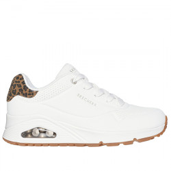 SKECHERS UNO - JUNGLE NITE DEPORTIVO CASUAL EFECTO PIEL MUJER 177093/WHLD WHITE/LEOPARD SKE247