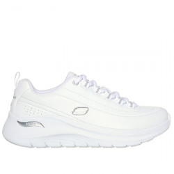 SKECHERS ARCH FIT 2.0 - STAR BOUND DEPORTIVO CASUAL PIEL MUJER 150061 WSL WHITE/SILVER SKE252