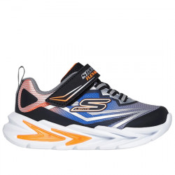 SKECHERS S LIGHTS: FLEX-GLOW ULTRA DEPORTIVO CON LUCES NIÑOS 400139N BKSL BLACK / SILVER SKE254