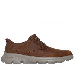 SKECHERS SLIP-INS: ARCH FIT GARZA - ROWAN BLUCHER DEPORTIVO NOBUCK HOMBRE 205517 CDB DK BROWN SKE264
