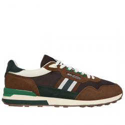 PEPE JEANS KINGSTON COLLEGE SNEAKERS RETRO SERRAJE CASUAL HOMBRE PMS400010 875 CAPPUCCINO BROWN PPJ054