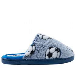 GIOSEPPO KIDS SHAFER ZAPATILLAS DE CASA PELO DIBUJADO "BALÓN FÚTBOL" PARA NIÑO 76514 NAVY GIO430