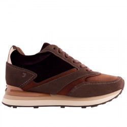 GIOSEPPO LANDFALL SNEAKERS CASUAL RASO Y SERRAJE CON CUÑA INTERNA PARA MUJER 77024 BROWN GIO434