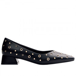 GIOSEPPO KENYON ZAPATO ESTILO SALON EFECTO PIEL CON TACHAS PARA MUJER 76729 NEGRO GIO436