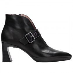 HISPANITAS ATLANTA BOTÍN PIEL TIRA OLLADOS TACÓN MUJER HI254244 NEGRO HIS089