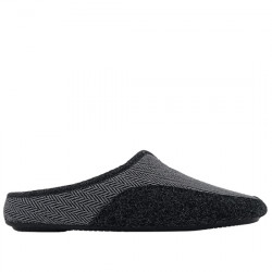 NORTEÑAS ZAPATILLAS DE CASA CHINELAS TEJIDO ESPIGA HOMBRE 47-129 GRIS NORT038