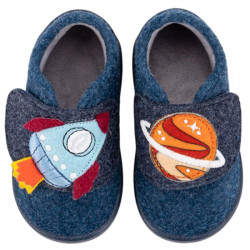 IGOR HOMIE ESPACIO ZAPATILLAS DE CASA CERRADA VELCRO NIÑOS RESPETUOSO-BAREFOOT W10345-003 MARINO IGOR054