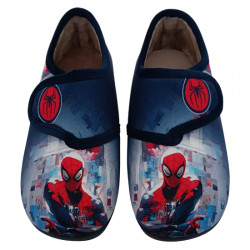 VULCA-BICHA ZAPATILLAS DE CASA CERRADAS VELCRO "SPIDERMAN" NIÑOS 1943 MARINO VUL134