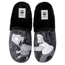MARPEN SLIPPERS ZAPATILLAS DE CASA CHINELA SUATEX HOMBRE "THE SIMPSONS" 510IV25 NEGRO MARP025