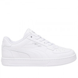 PUMA CAVEN 2.0 JR SNEAKER EFECTO PIEL CASUAL NIÑOS 393837 02 WHITE / SILVER-BLACK PUMA061
