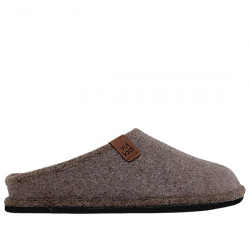 VUL-LADI ZAPATILLAS DE CASA CHINELA FIELTRO HOMBRE 7160-383 TAUPE VLAD013