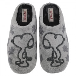 VUL-LADI ZAPATILLAS DE CASA CHINELA SUAPEL PERRO BORDADO MUJER 7600-123 PERLA VLAD015