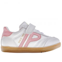 PABLOSKY SNEAKERS PIEL VELCRO RESPETUOSO-BAREFOOT NIÑAS SAX 062307 BLANCO PAB159