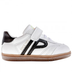 PABLOSKY SNEAKERS PIEL VELCRO RESPETUOSO-BAREFOOT NIÑOS SAX 062301 BLANCO PAB158