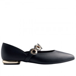 GIOSEPPO NIMROD BAILARINAS PIEL OLLADOS PARA MUJER 76001 NEGRO GIO439