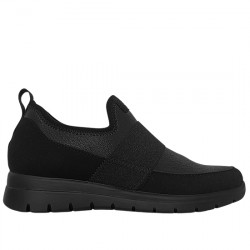 FLY FLOT ZAPATO DEPORTIVO PIEL ELÁSTICA SINTÉTICA SLIP-ON MUJER 27X54 2X NEGRO FLFL011