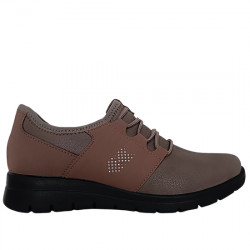 FLY FLOT ZAPATO DEPORTIVO PIEL ELÁSTICA SINTÉTICA MUJER 27T18 2X BROWN FLFL010