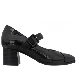 ALBO ZAPATO MERCEDES PIEL COCO TACÓN MUJER F.A.P. 9324 NEGRO ALBO208