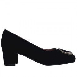 ROLDAN ZAPATO SALÓN ANTE TACÓN MUJER 4012 NEGRO ROLD031