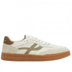 POMPEII ELAN PIPPA LEATHER SNEAKER CASUAL PIEL HOMBRE H-01-024-12-7000 ECRU KHAKI TOFFEE POMP014