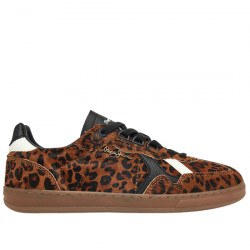 PEPE JEANS BALL PRINT W DEPORTIVAS CASUAL PIEL PONY ANIMAPRINT MUJER PLS000013 877 NUT BROWN PPJ061