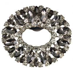 SHINY DECORACIÓN DE CALZADO (2 UNIDADES) 1202 CORONA MULTI NEGRO SHINY202