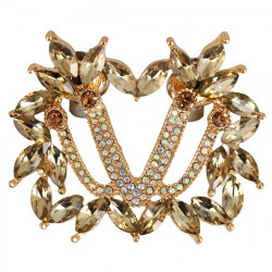 SHINY DECORACIÓN DE CALZADO (2 UNIDADES) 1207 DOBLE V ORO SHINY207