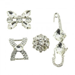 SHINY DECORACIÓN DE CALZADO 1265 SET SNEAKERS SILVER SHINY265