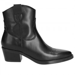 VIGUERA BOTÍN COWBOY PIEL PARA MUJER 8021 NEGRO VIGU027