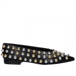 EXE ZAPATO BAILARINA EFECTO PIEL TACHAS MUJER LYNDA-583 BLACK EXE161