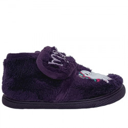 VUL-LADI ZAPATILLAS DE CASA CERRADA VELCRO PELUCHE UNICORNIO NIÑOS 7192-123 CARDENAL VLAD021