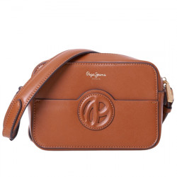 PEPE JEANS BEVERLY LIMITED BOLSO BANDOLERA EFECTO PIEL MUJER PL031662 869 TAN BROWN PPJ063