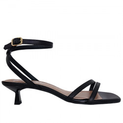 ANGARI BY ALBO SANDALIA PIEL TIRAS TACÓN BAT 46247-75 NEGRO ANGA040