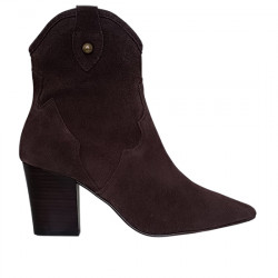 ESCALZIA BOTINES CAMPEROS SERRAJE CON PUNTERA PARA MUJER ELOISA MOKA ESCA009