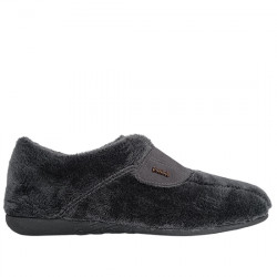 VUL-LADI ZAPATILLAS DE CASA PANTUFLA VELCRO SUAPEL HOMBRE 3202-123 GRIS VLAD022