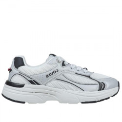 LEVI'S KIDS CURTIS SNEAKERS RETRO RUNNING CASUAL MESH NIÑOS VCUR0001S 0908 SILVER WHITE BLACK LEV134